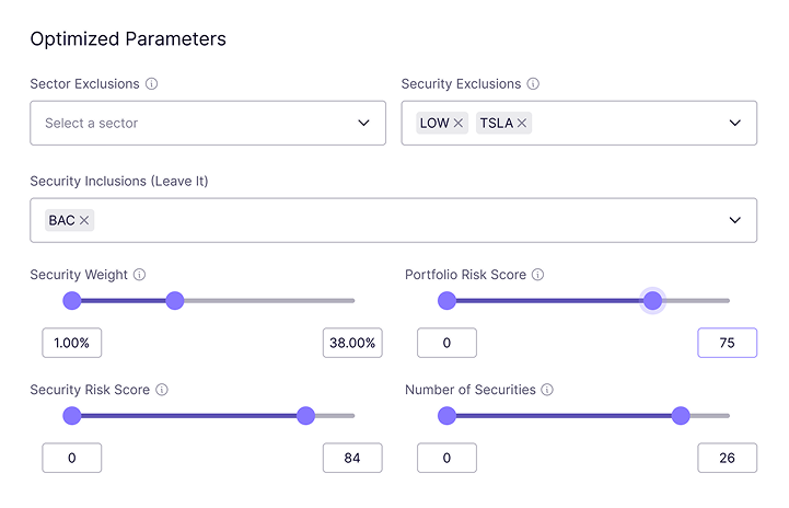 Scenario Testing & Optimization